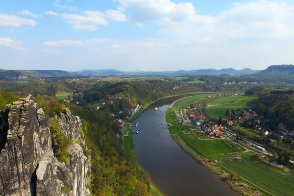 Sakson İsviçre üzerinden bastei — Stok fotoğraf