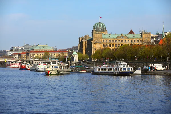 Quay in the center of Prague — Stock Photo, Image