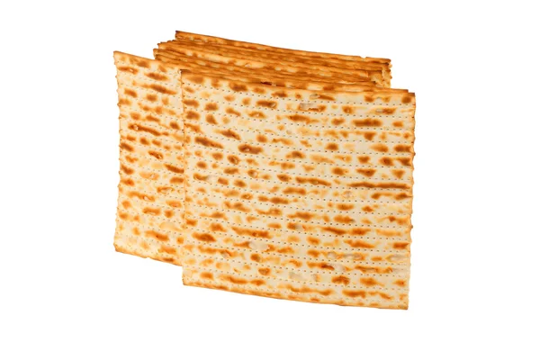 Beyaz arka plan üzerinde izole hamursuz ekmek — Stok fotoğraf