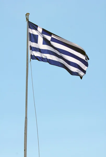 Hellas-flagg – stockfoto