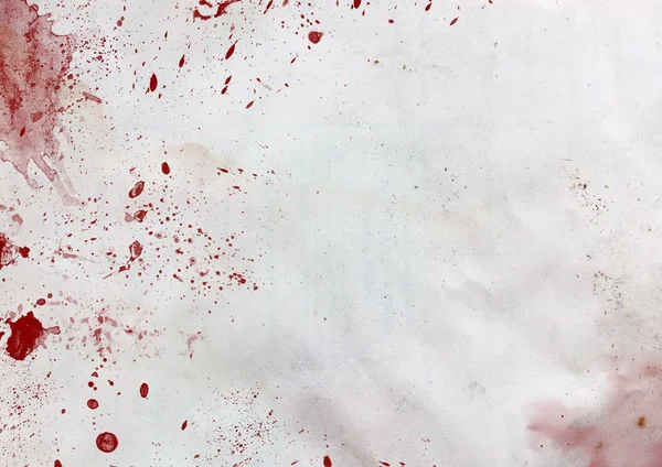 Vieux papier vide avec gouttes rouges — Photo