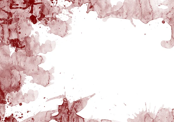 鲜红的血液飞溅和白色的污渍 — 图库照片