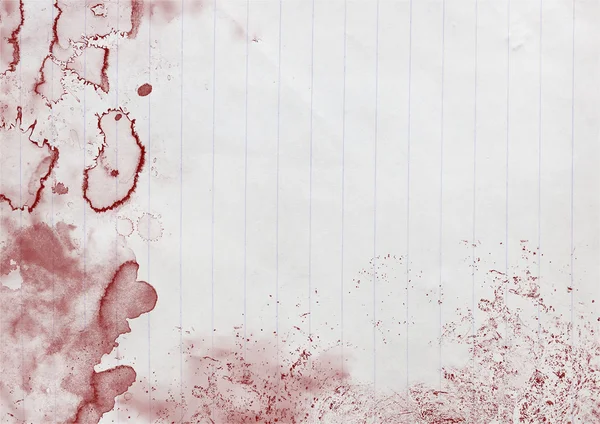 Verblichener Papierhintergrund mit roten Flecken — Stockfoto