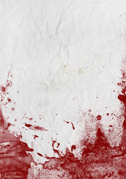 Piros vér a régi papír — Stock Fotó