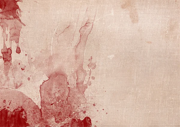 Rörig röd blod fläckar på papper — Stockfoto