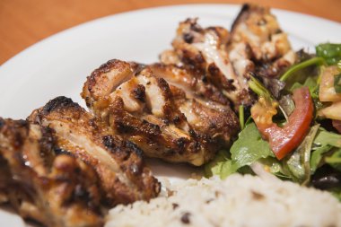 Türk geleneksel şiş tavuk kanatları Kebap