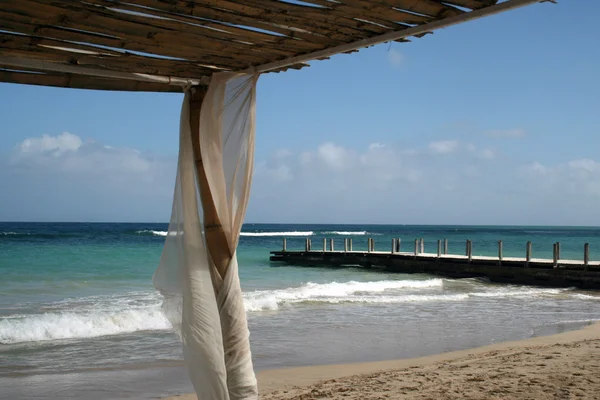 Escena de playa del Caribe — Foto de Stock