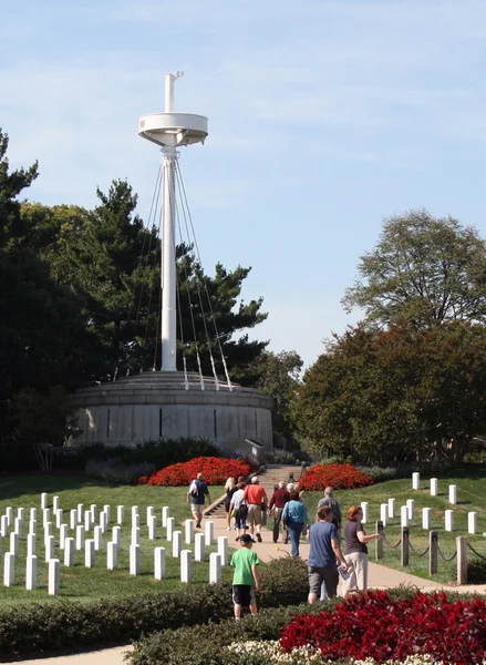 O mastro principal dos EUA Maine, Arlington National Cemetery — Fotografia de Stock