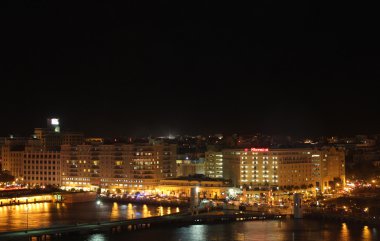 Bağlantı noktası San Juan, Porto Riko, gece