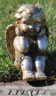 Bronz bebek melek heykel