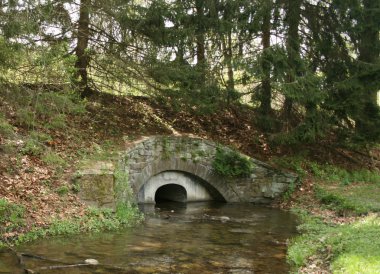 Akış akışı içine boşalma menfez