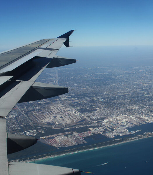 Wing over Miami, Florida