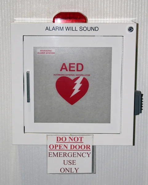 Typical emergency heart defibrillator Royalty Free Stock Images