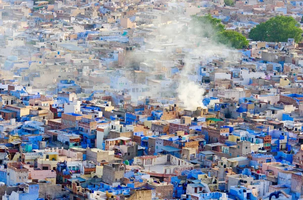 Weergave van jodhpur (blauwe stad) .rajasthan, india — Stockfoto