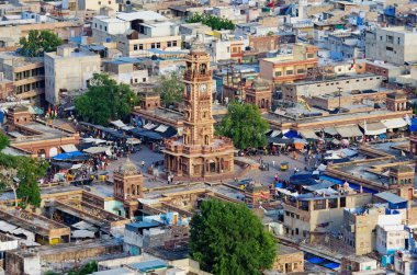 Jodhpur (mavi şehir görünümünü)