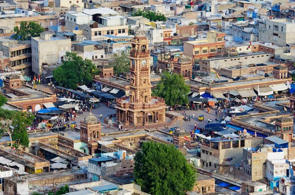 Weergave van Jodhpur (blauwe stad) — Stockfoto