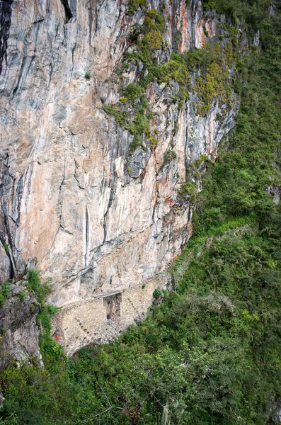 Ponte Inca a Machu Picchu in Perù . — Foto Stock