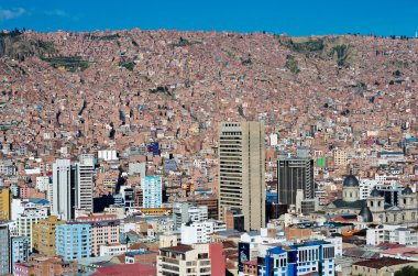 La Paz, Bolivya'nın Cityscape 
