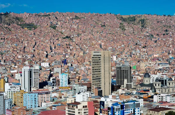 Міський пейзаж Ла-Пас, Болівія — стокове фото
