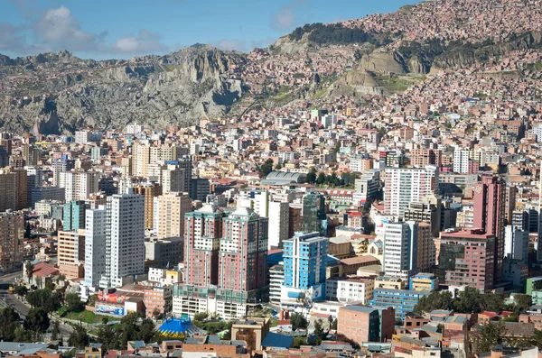 Міський пейзаж Ла-Пас, Болівія — стокове фото
