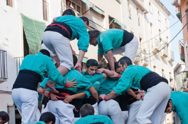 Torredembarra Castells Performans, Katalonya, İspanya