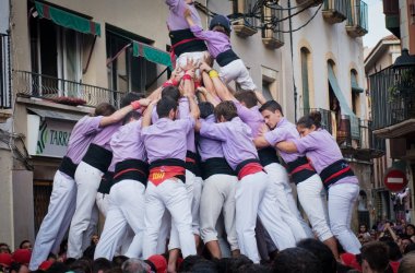 Torredembarra Castells Performans, Katalonya, İspanya