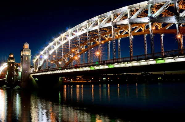 Bolsheohtinskiy bridge, Russia. — Stock Photo, Image