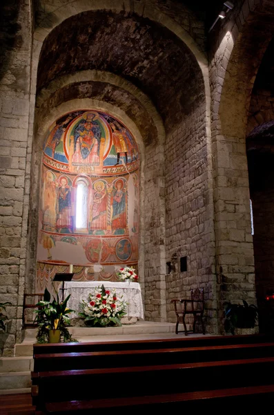 Interiér kostela Santa Maria de Taull, Španělsko — Stock fotografie