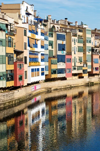 Girona'da tarihi Yahudi mahallesi, Katalonya, İspanya. 