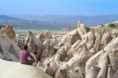 Gezgin dağlarda, Kapadokya, Türkiye