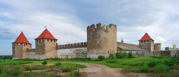 Old fortress on the river Dniester