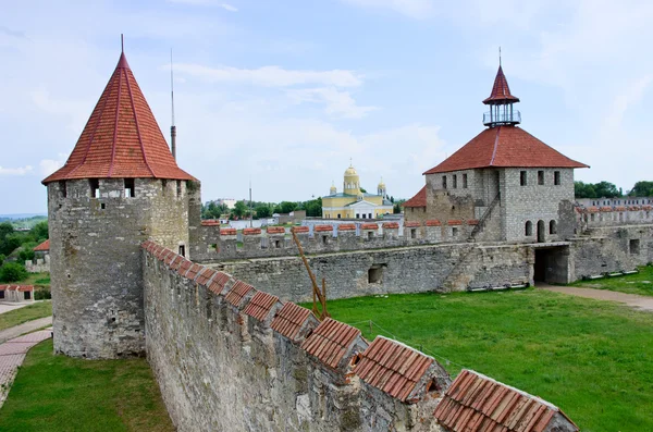 Oud fort aan de rivier de Dnjestr — Stockfoto