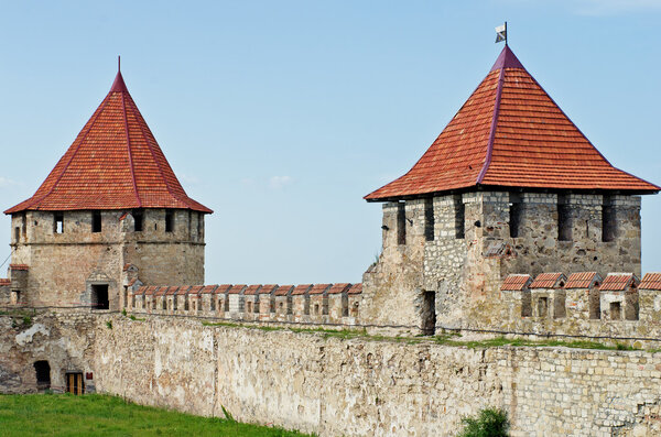 Old fortress on the river Dniester