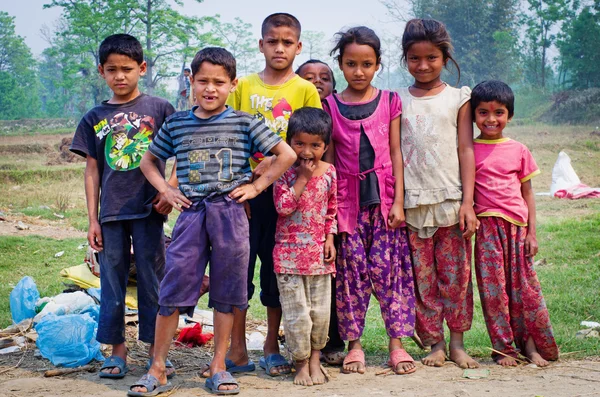 Nepalese kinderen in Chitvan — Stockfoto