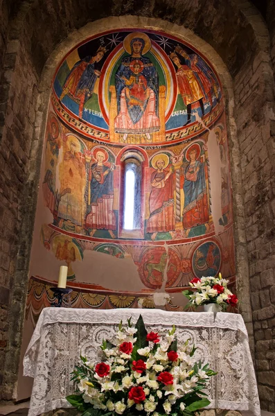 Belső templom, a Santa Maria de Taull — Stock Fotó