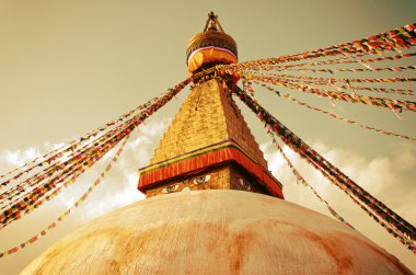 Katmandu'da boudhanath stupa