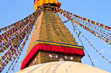 Katmandu'da boudhanath stupa