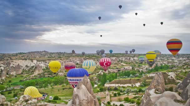 Cappadocia的热气球 — 图库视频影像
