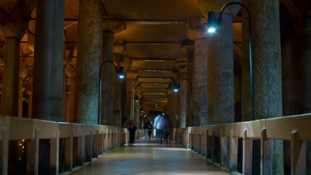 Basilica di Cisterna a Istanbul . — Video Stock