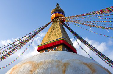 Katmandu'da boudhanath stupa