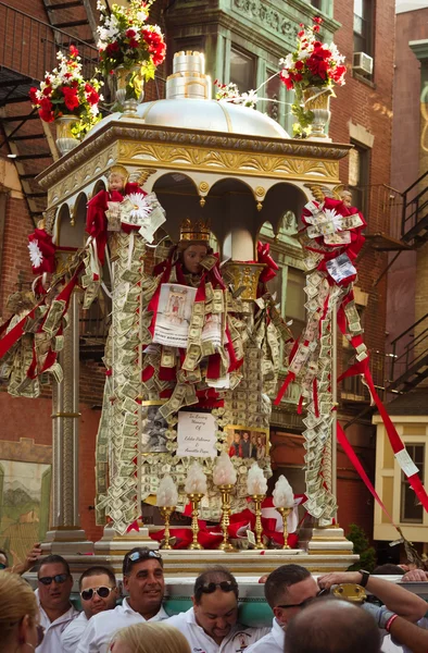 Fiesta en honor de Santa Agripina en Boston — Foto de Stock