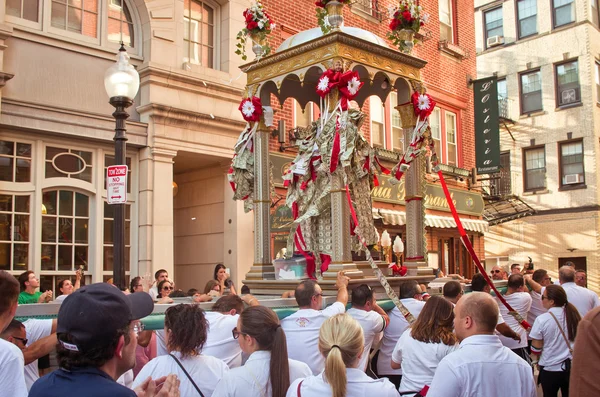 Fiesta en honor de Santa Agripina en Boston — Foto de Stock