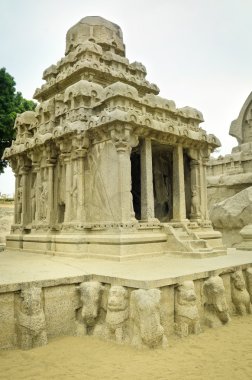Beş rathas Mamallapuram içinde karmaşık ile