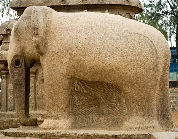 Cinco rathas complexo com em Mamallapuram — Fotografia de Stock