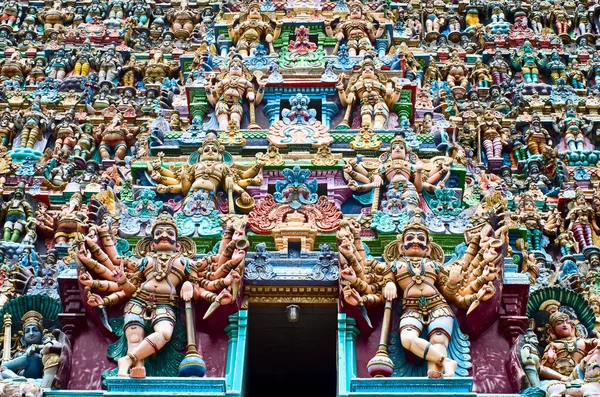 Meenakshi Tapınağı Madurai, Hindistan — Stok fotoğraf