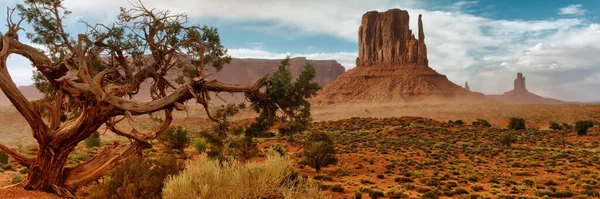 Kilátás Monument Valley Navajo Törzsi Park Usa — Stock Fotó