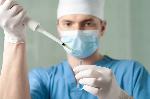 Invenção Vacinas Para Tratar Viros Pesquisador Cientista Laboratório — Fotografia de Stock