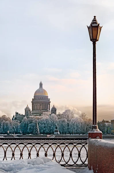 Catedral São Isaac São Petersburgo Rússia Inverno — Fotografia de Stock