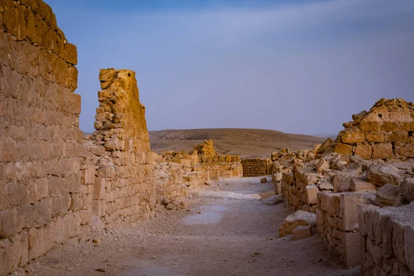 Shivta Ancient City Negev Desert Israel Shivta Declared Unesco World — Stock Photo, Image