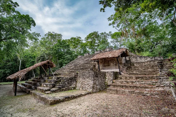 ジバンチェ Dzibanche メキシコのユカタン半島のキンタナ ルー南部に位置する古代マヤ文明の遺跡である — ストック写真